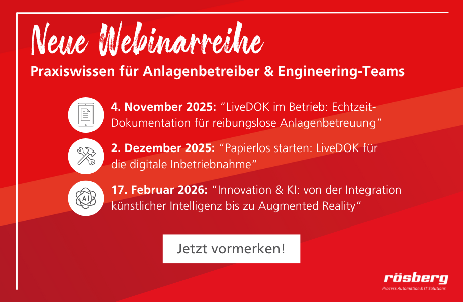 Neue Webinarreihe: Praxiswissen für Betreiber, Planer und Engineering-Teams